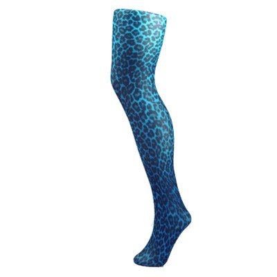Pamela Mann Strumpfhose SMALL LEOPARD flo turquoise