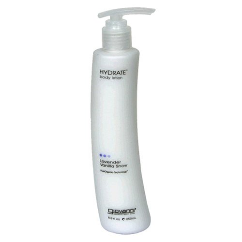 Giovanni Hydrate Body Lotion, Lavender Vanilla Snow, 8.5 fl oz (250 ml) (Pack of 2)