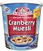 Cranberry Muesli with Organic Grains, 3.1 oz Big Cup, Package of 6