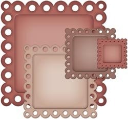 Spellbinders Nestabilities Eyelet Squares Die 