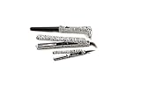 Royale Zebra Full Set / Kit - Classic Ceramic Flat Iron +Tourmaline Grande 25-18mm Curling Iron + Mini Hair Straightener