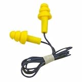 Aearo Ultrafit Yellow Reusable Earplugs With Cord Pair