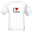 I LOVE TURKU - City-series - White T-shirt