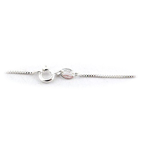 Sterling Silver 1mm Box Nickel Free Chain Necklace Italy 20 Inch