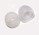 3 Pair Clear/White Small Replacement Silicone Ear Tips for Sennheiser CX300, CX400, CX 500, CX300P, CX500 G4ME, CX55