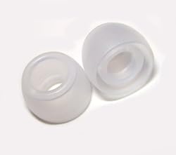3 Pair Clear Small Sharp Philips Panasonic Griffin EarJams TuneBuds Replacement Silicone Ear Buds Tips
