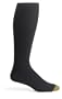 Gold Toe Men's ADC Aquafx Adams Rib Over the Calf Dress Sock, Navy, Size 10-13