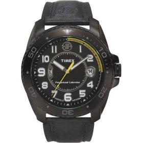 Timex Expedition Perpetual Calendar Indiglo Watch 45541 Day Date Feature Stainless Steel Case 7 Year Battery 100 Meter