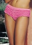 Leg Avenue Ruffle Rhumba Hot Pants 2750 (BLACK,One Size)