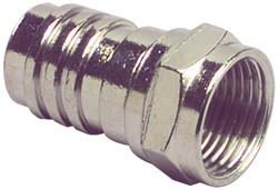 F Male Crimp For RG-6 Attached Ferrule