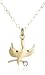 9ct Yellow Gold AMP351726 Ladies Cubic Zirconia Dove Pendant & 18 Chain