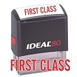 FIRST CLASS Red Office Stock Self-Inking Rubber Stamp