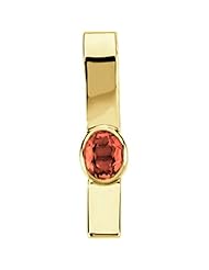 18K Yellow Gold Oval Cut Madeira Citrine Pendant -- LIFETIME WARRANTY