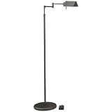 3110J5c206L. SL160  Pharma Single Swing Arm Floor Lamp   Black