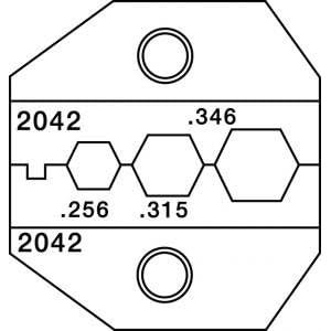 Paladin Tools 2042 RG59 RG6 CATV Die For CrimpALL 8000 and 1300 Series by 