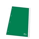 DURABLE Blanko-Register aus Kunststoff Ordnerregister f.A4 0-25 25tlg gn UMSCHWETE TABEN