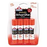 Elmers Glue Sticks, .24 oz., Clear Application, 4 Sticks/pack - Same Day Shipping (orders by 3 pm), Next Day Delivery (in most cases)