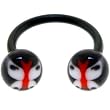 Bioplast Black Butterfly Circular Horse Shoe