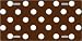 Polka Dots White on Brown FLAT Automotive License Plates Blanks for Customizing License Plates Plate