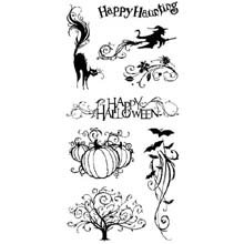 Cats and Bats Halloween Clear Stamp Set