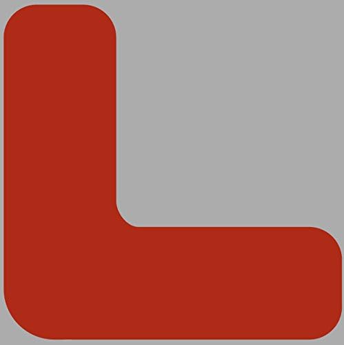 EZ Stripe DSEZ-CR6-R-KIT Rounded Corners Indispensable Marking Tools, 6" x 6" x 2", Red (Pack of 50)