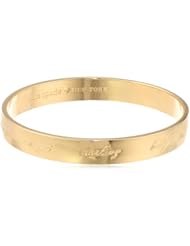 kate spade new york "Idiom Bangles" Valentines Day Engraved Gold Bangle Bracelet, 2.5"