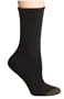 Gold Toe Women's 3-Pack Comfort Crew Athletic Sock, Black, size 9-11