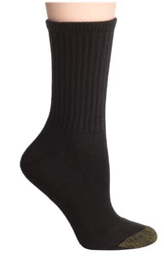 Gold Toe Women's Comfort Crew Athletic Sock, 3-Pack, size 9-11