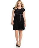 Sele Plus Size Lace Babydoll Dress