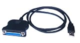 Dekcell CPA-1029 USB to DB25 (Female) Parallel Printer Adapter Cable