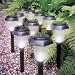 10Pk Plastic Solar Lights -Black