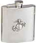 Marine Corps Logo Stainless Steel Flask