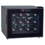 Haier HVUE12ABB 12-Bottle Wine Fridge W Led