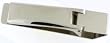 S4572 SIL - Nickel-plated Money Clip with Hinged Clip Fastener