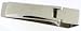 S4572 SIL - Nickel-plated Money Clip with Hinged Clip Fastener