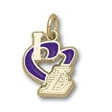 Los Angeles Lakers 1/2in Heart Pendant 10kt Gold/10kt Yellow Gold