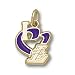 Los Angeles Lakers 1/2in Heart Pendant 10kt Gold/10kt Yellow Gold