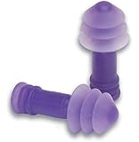 Macks Soft Flanged Aqua Block Earplug, Purple, 2 Pair
