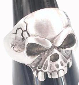 Unique Skull Skeleton King Detailed Silver Tone Pewter Ring, Size 11 Dan Jewelers 