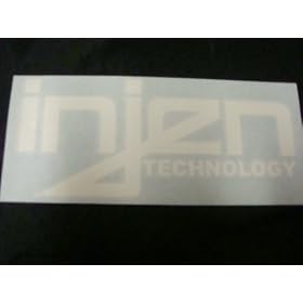 "Injen" Racing Decal Sticker (New) White X 2