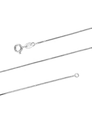 Jewelry: Sterling Silver Italian 1mm Box Chain Necklace Nickel Free, 20 Inch - Hawaiian Silver Jewelry