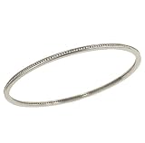 Thin Round Channel Set Diamond Bangle Bracelet .75cttw