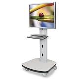 New-BALT 27542 - Mobile Plasma/LCD Stand, 1-Shelf, 30-1/2w x 29-1/2d x 66-1/2h, Gray - BLT27542