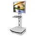 New-BALT 27542 - Mobile Plasma/LCD Stand, 1-Shelf, 30-1/2w x 29-1/2d x 66-1/2h, Gray - BLT27542