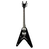 Dean VX Solid Body Left Handed Electric Guitar, Classic Black