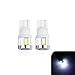 LLCJ 2 x Super Bright 5730 6-SMD 194 168 175 2825 W5W T10 LED Bulbs For Signal Lights,Trunk Lights,Parking Lights,Xenon White