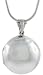 Sterling Silver Plain Round Locket, 1 1/8 inch