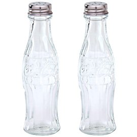Coca-Cola Glass Salt and Pepper Shakers