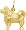 Rembrandt Charms Samoyed Charm, 10K Yellow Gold