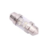 5 X 4-led White 31mm Festoon Dome Car Bulbs